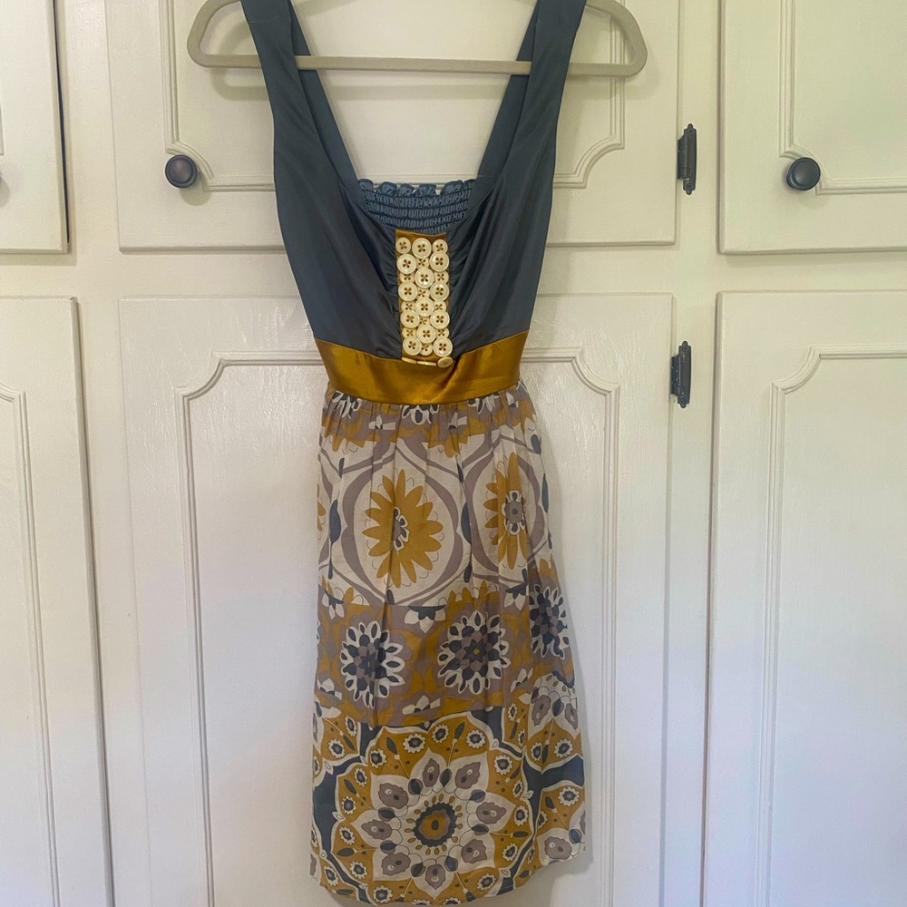 Anthropologie Button Dress Size 4